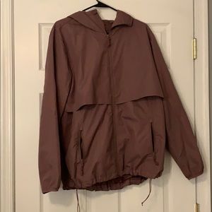 Champion Fitness Windbreaker Rain Jacket in Plum